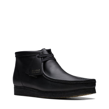Wallabee Boot Black Leather - ok