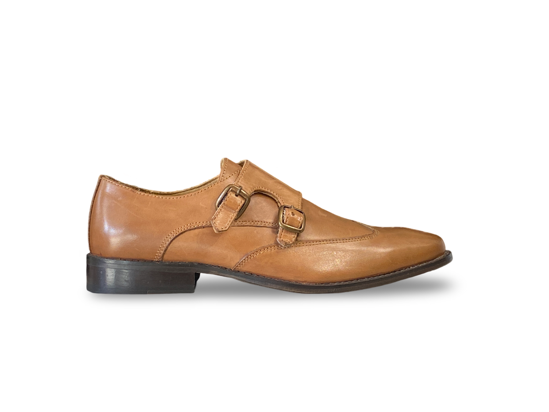 Tan Wingtip Double Monk - OK