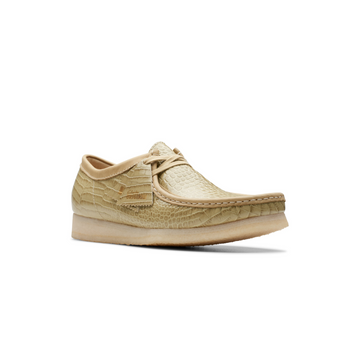 Wallabee Maple Croc