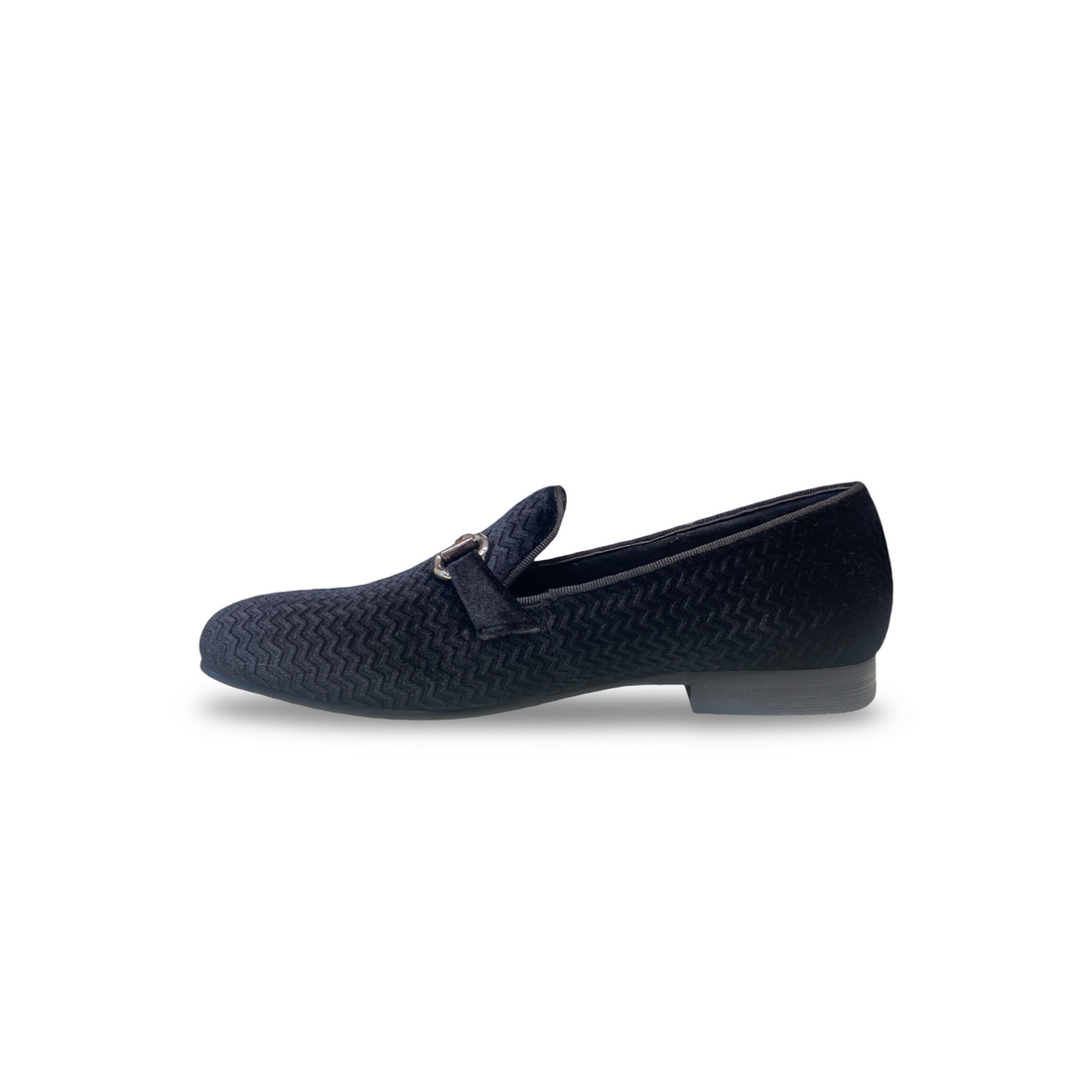 Deluxxe Black Velvet Loafer