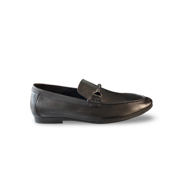 Black Milky Leather Loafer
