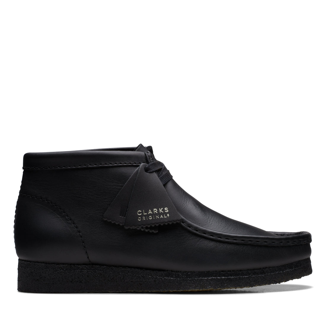 Wallabee Boot Black Leather - ok