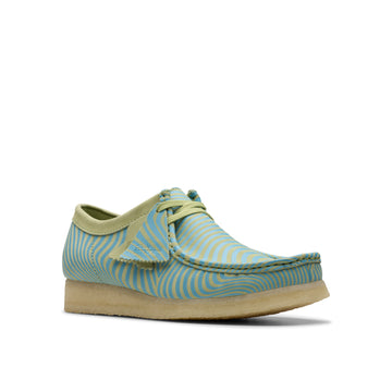 Wallabee Blue/Lime Print - ok