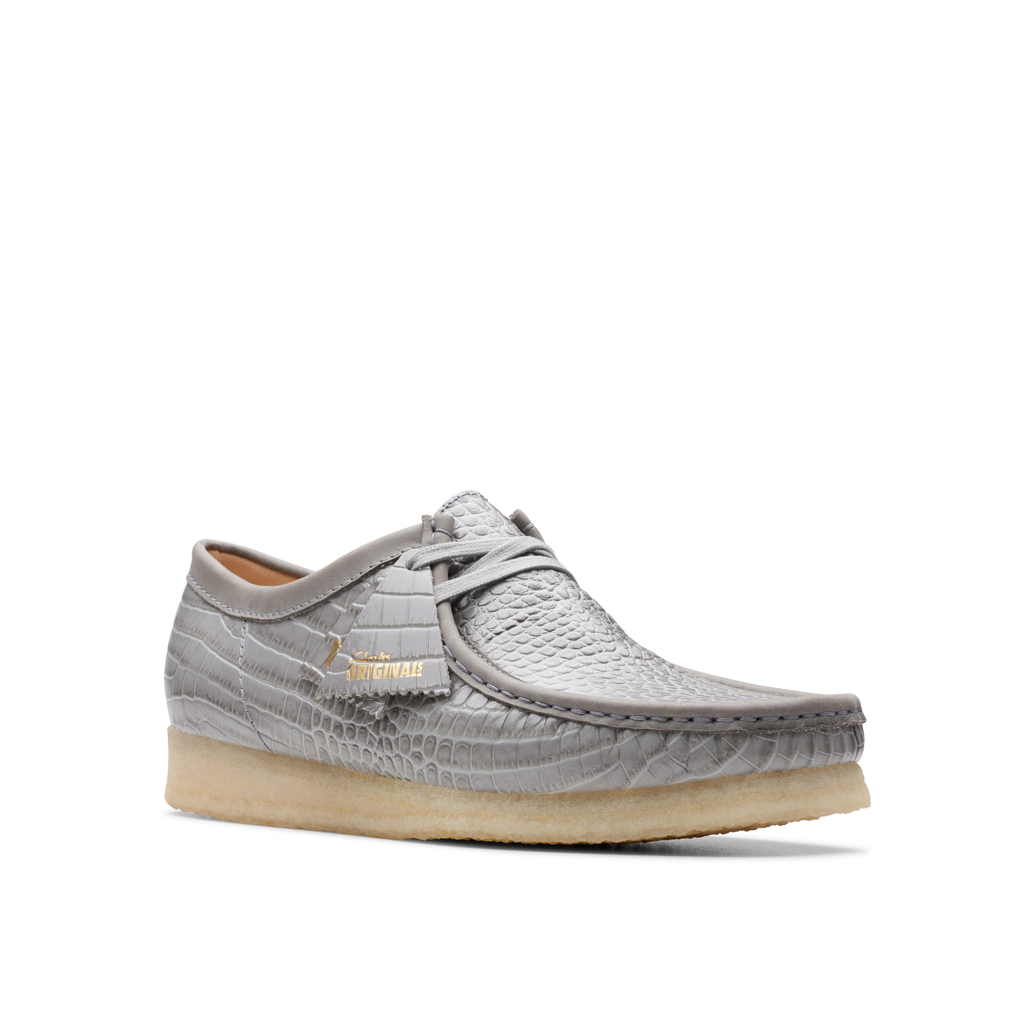Wallabee Grey Croc - ok