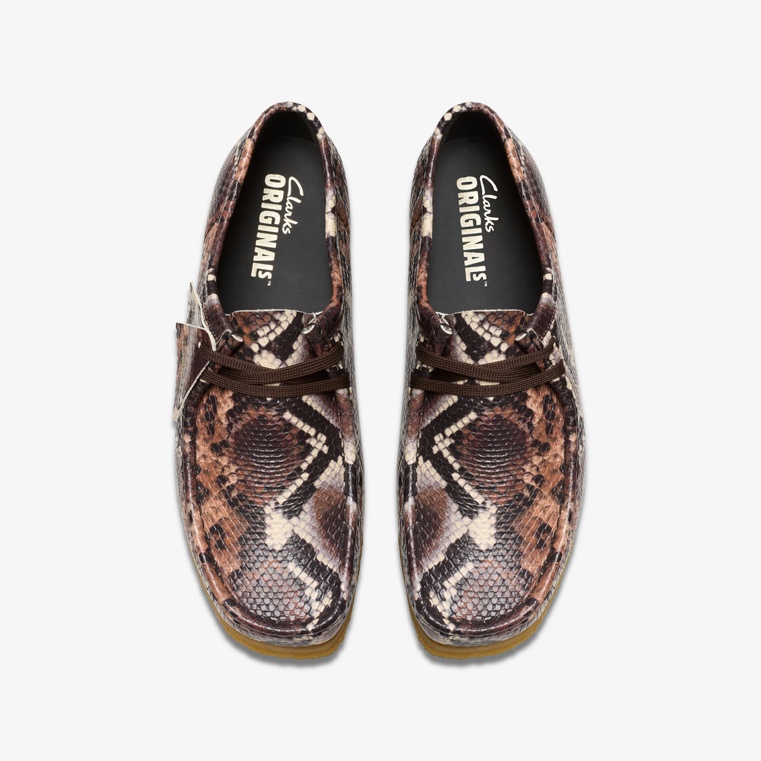 Wallabee brown snake print -ok