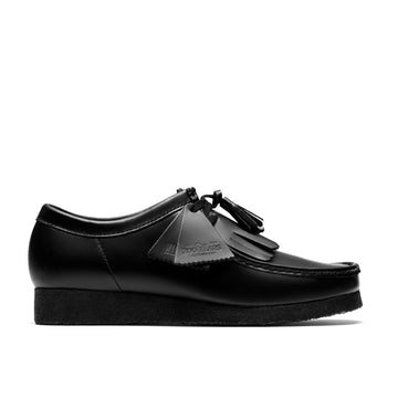 Wallabee Black HiShine Leather