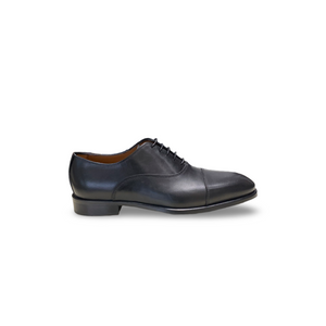 F315 Crust Nero | Black Leather Lace-Up Shoe