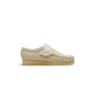 Wallabee Off White Mesh Blanc