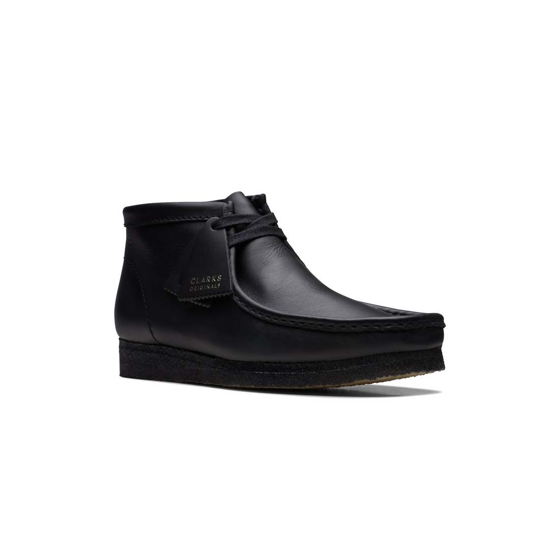 Wallabee Boot Black Leather