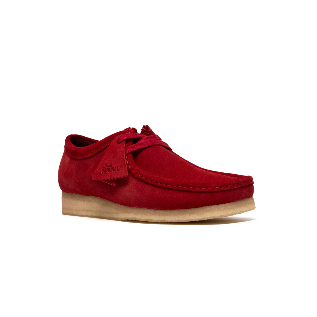 Wallabee Deep Red Suede