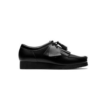 Wallabee Black HiShine Leather