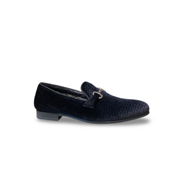 Deluxxe Black Velvet Loafer