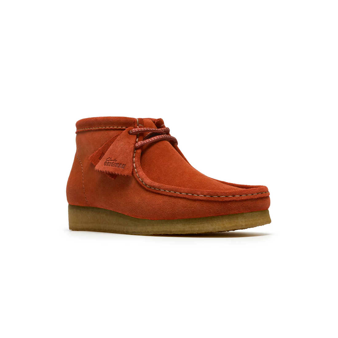 Wallabee Boot Orange Suede