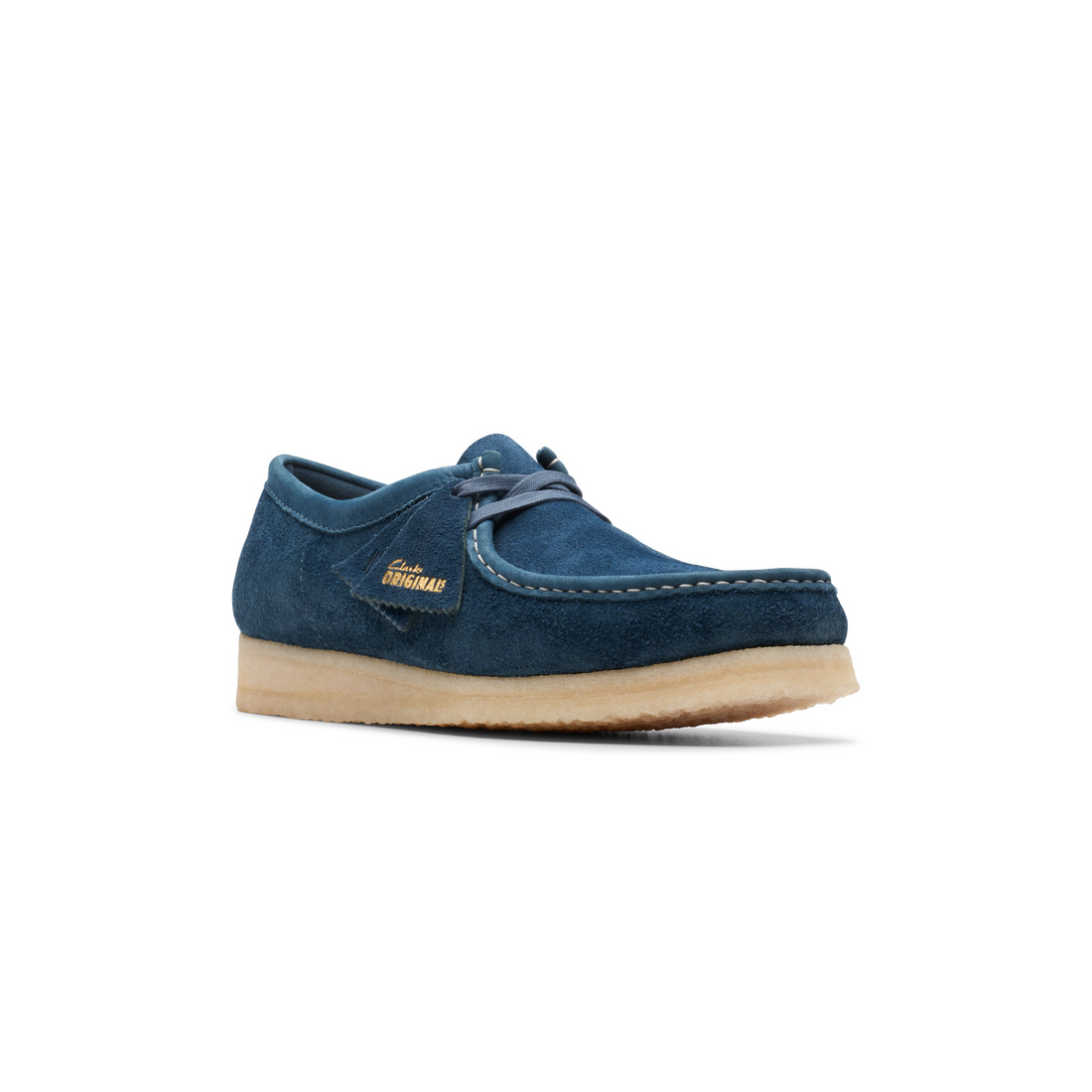 Wallabee Navy/Teal Suede