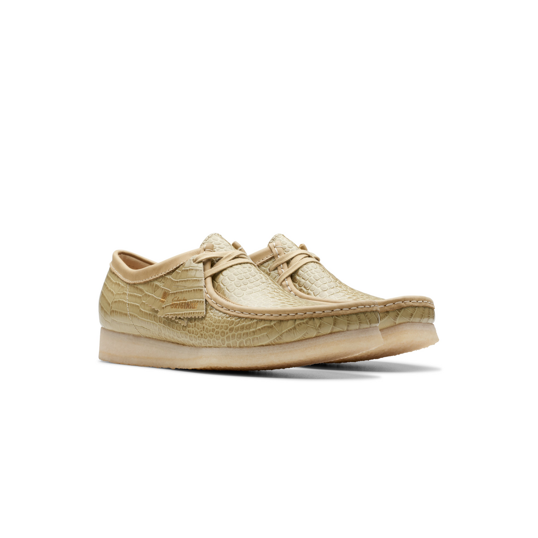 Wallabee Maple Croc