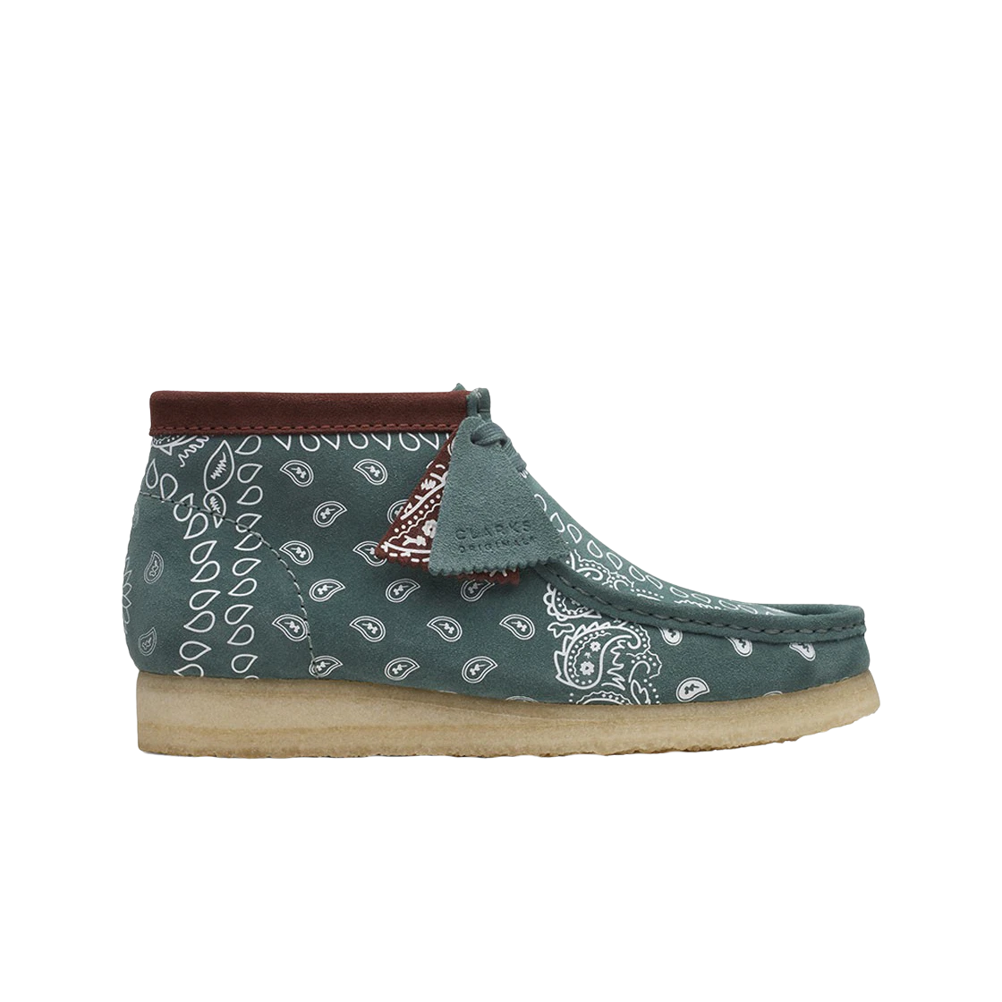 Wallabee Boot Green Paisley - OK