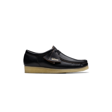 Wallabee Black Smooth Leather