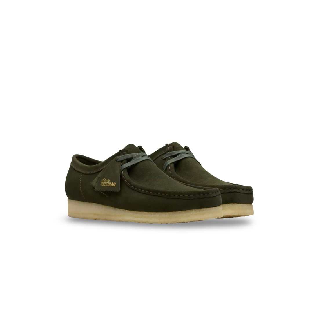 Wallabee Forest Green Suede