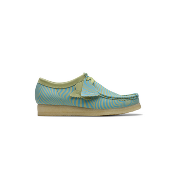 Wallabee Blue/Lime Print