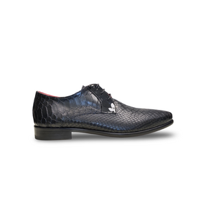 Black Dino printed calf/patent