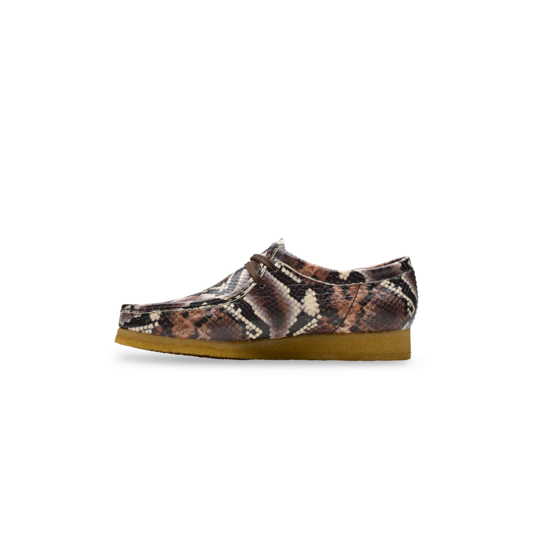 Wallabee brown snake print