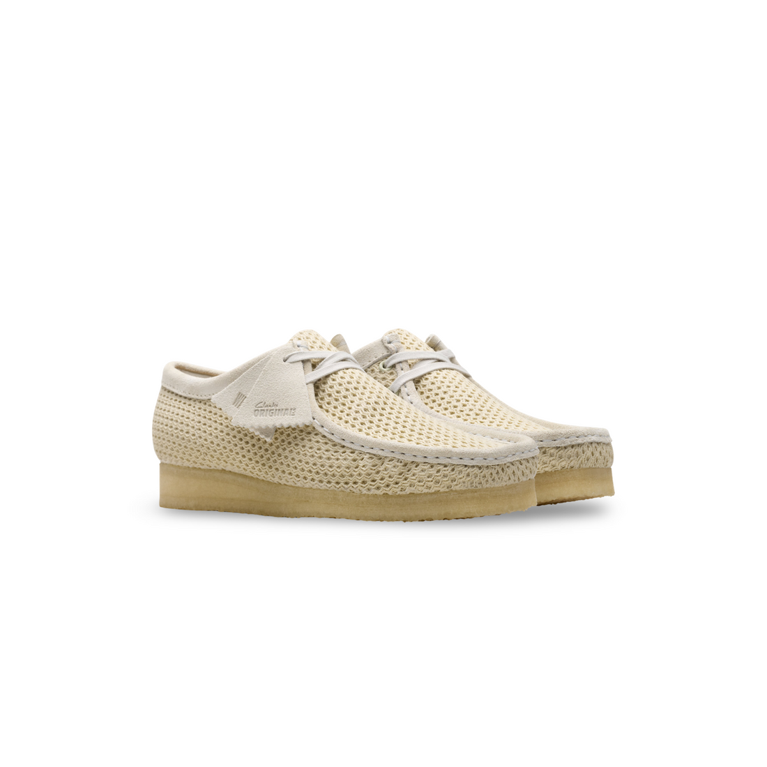 Wallabee Off White Mesh Blanc