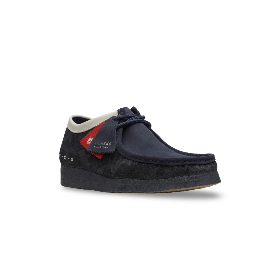 Wallabee Moccasin Denim Blue White