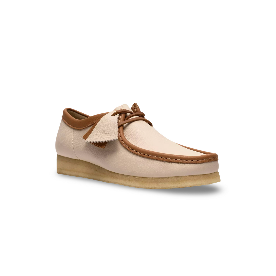 Wallabee White Combi Leather