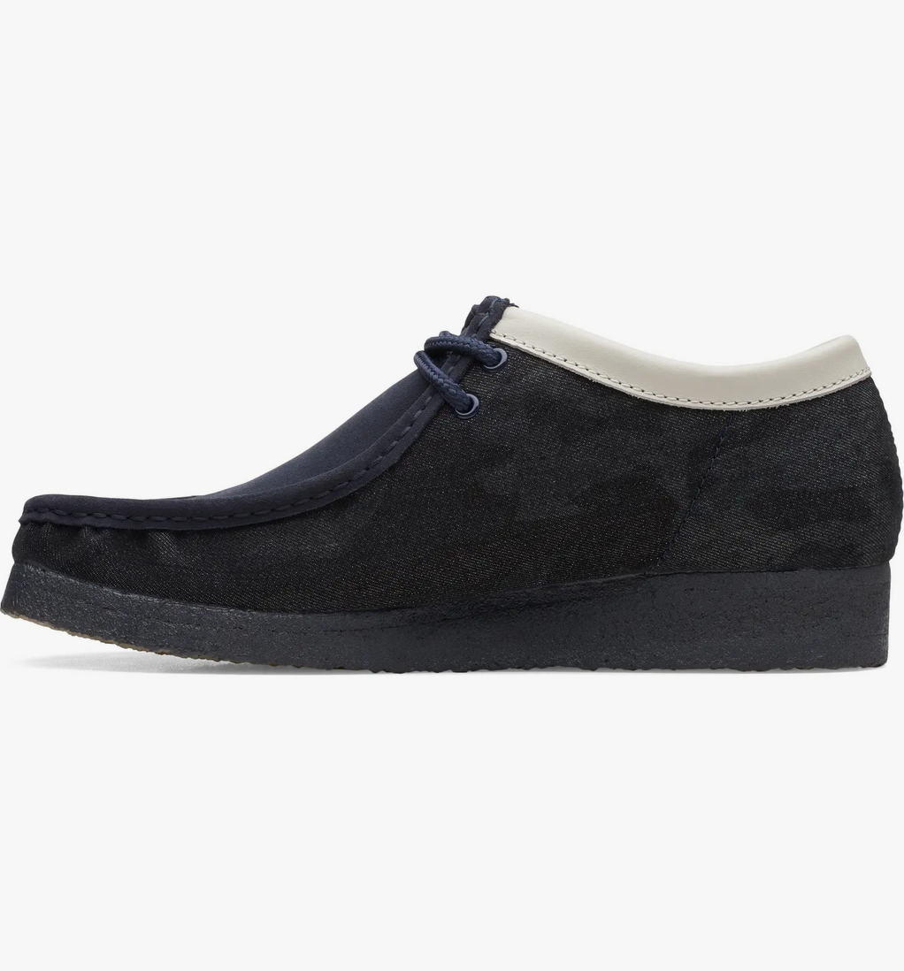 Wallabee Moccasin Denim Blue White - ok
