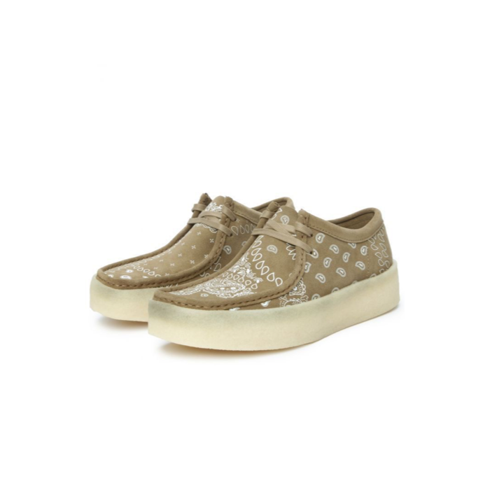 Wallabee Cup Dark Olive Print Olive Foncee