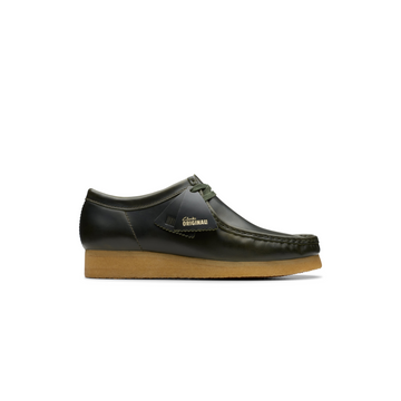 Wallabee forest green lea