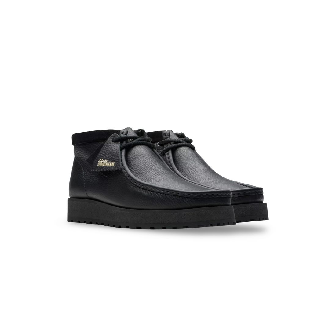 Wallabee Scout Black Leather