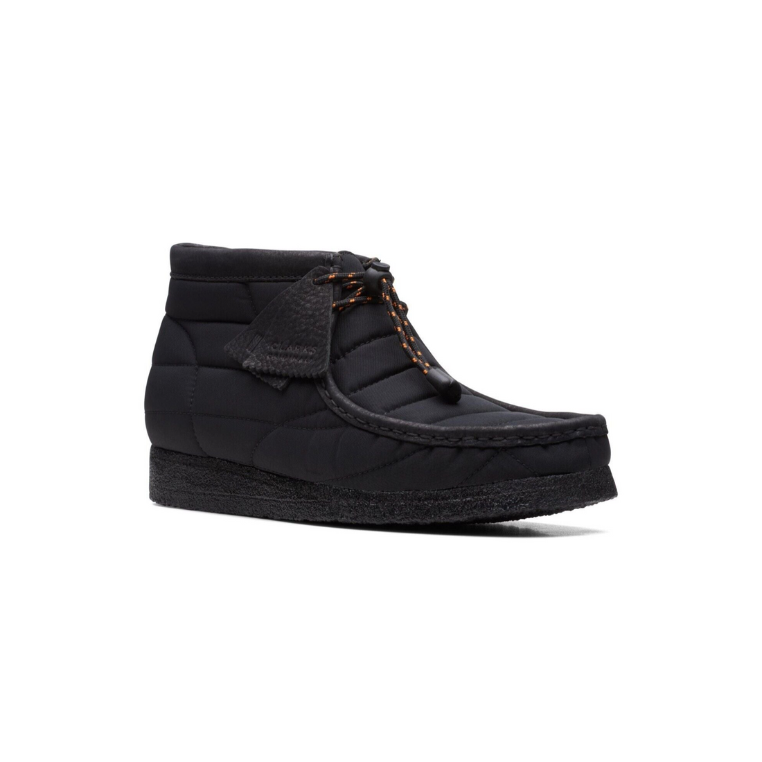 Wallabee Boot Black Quilted