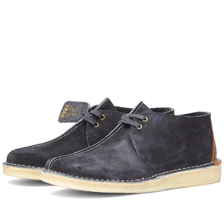 Desert Trek Suede Navy Blue Ink Hairy - ok