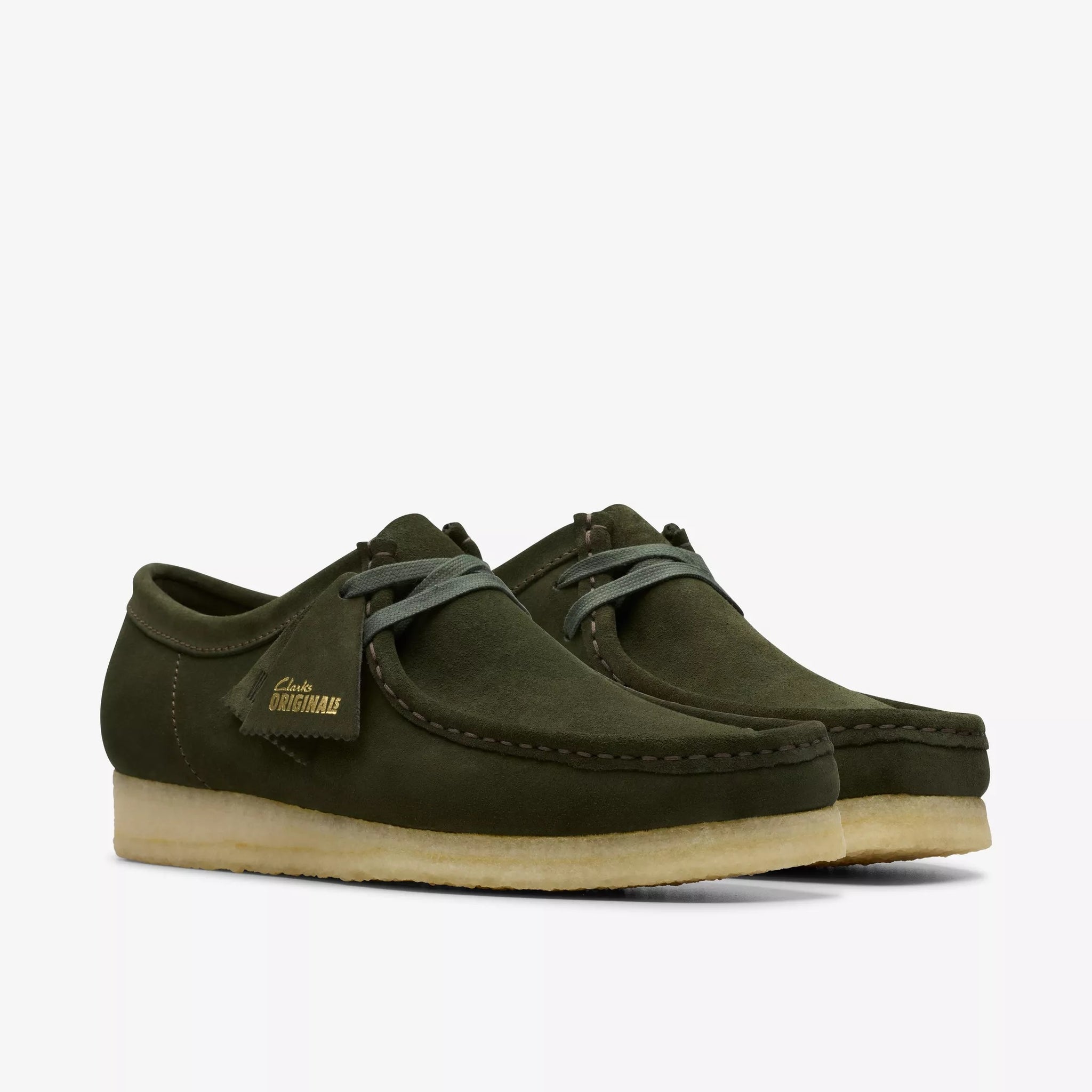 Wallabee Forest Green Suede - ok